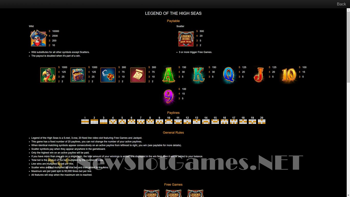 Legend of the High Seas Slot Slot Image in Demo - pic. 5