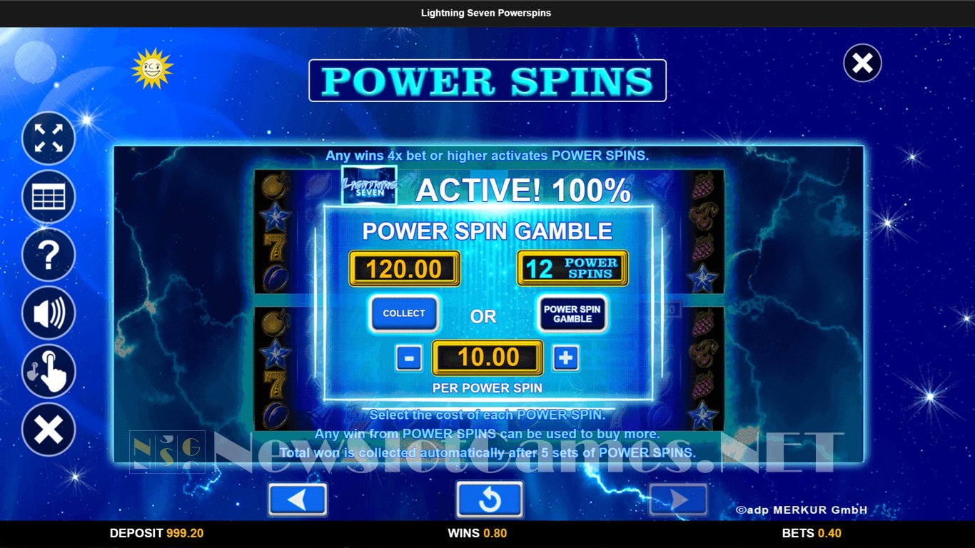 Lightning Seven Power Spins Slot Slot Image in Demo - pic. 7