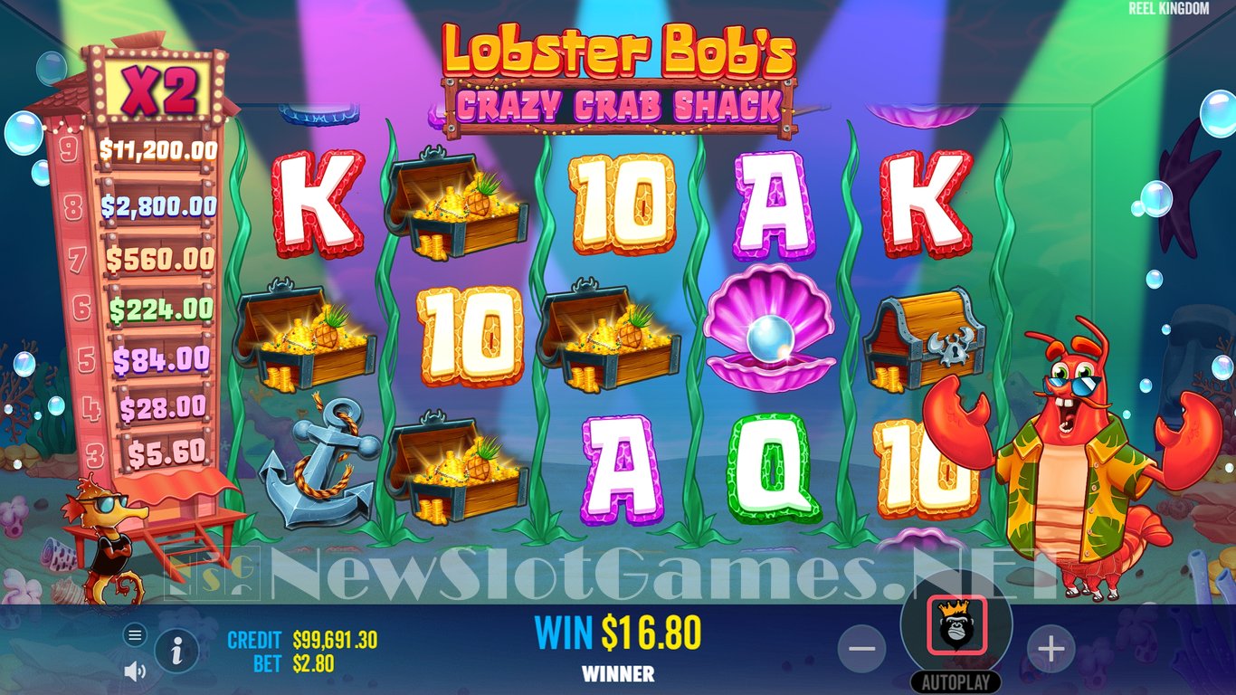 Lobster Bobs Crazy Crab Shack Slot Slot Image in Demo - pic. 10