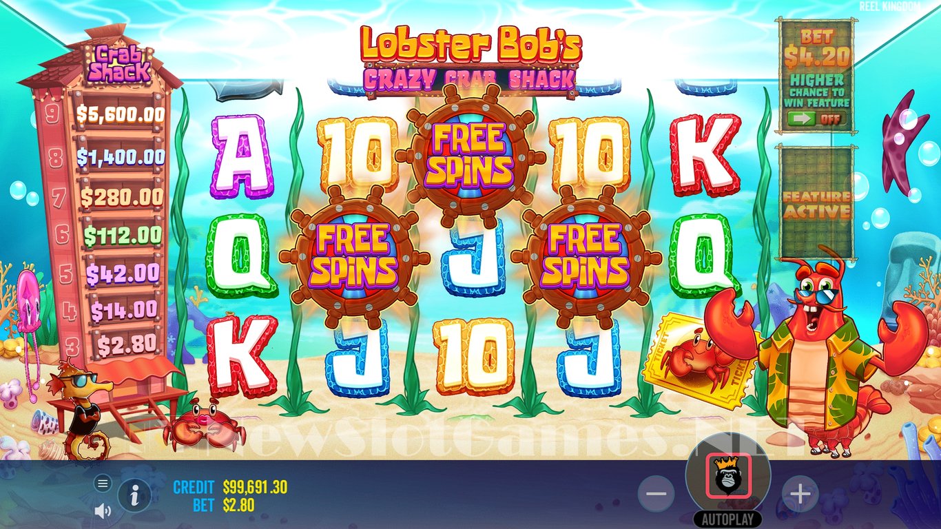 Lobster Bobs Crazy Crab Shack Slot Slot Image in Demo - pic. 7
