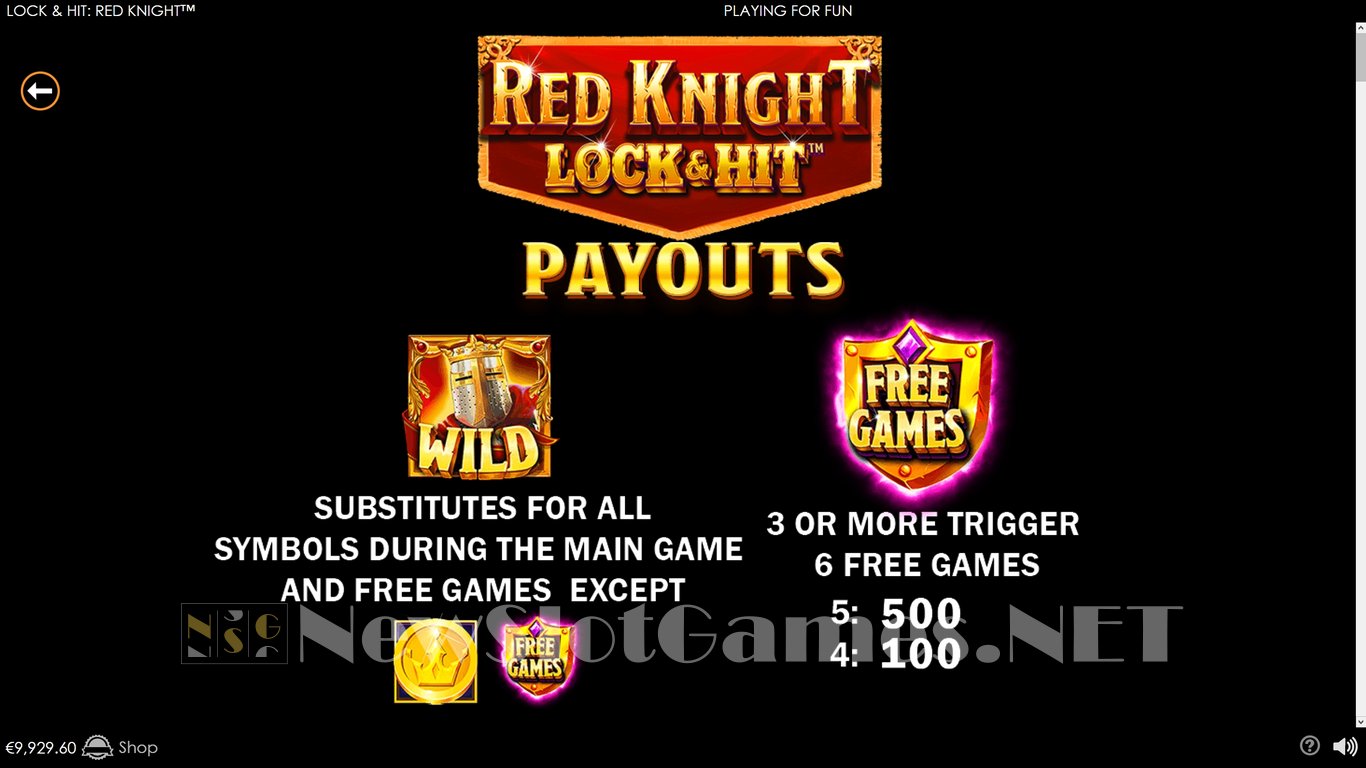 Lock & Hit Red Knight Slot Slot Image in Demo - pic. 6