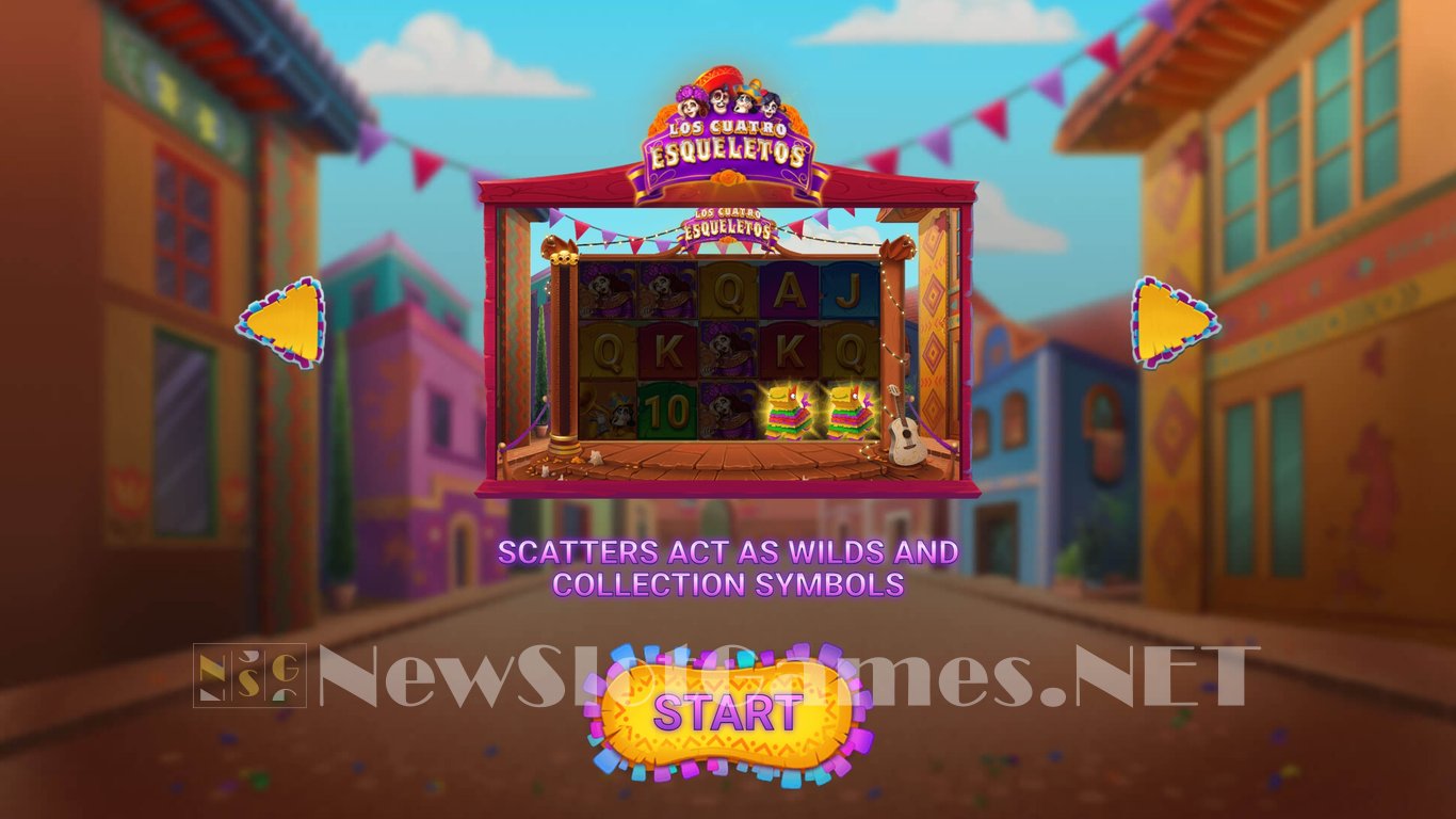 Los Cuatro Esqueletos Dream Drop Slot Demo Image