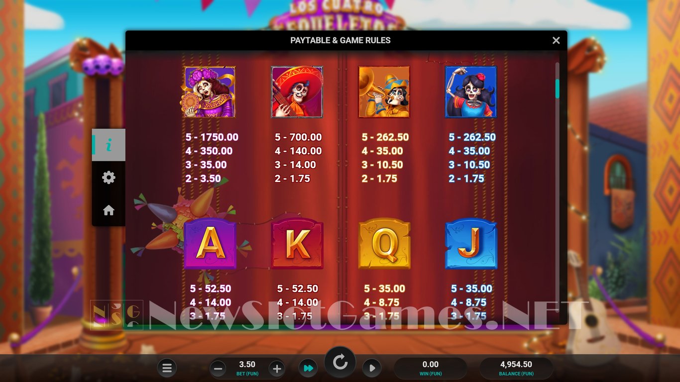 Los Cuatro Esqueletos Dream Drop Slot Slot Image in Demo - pic. 6