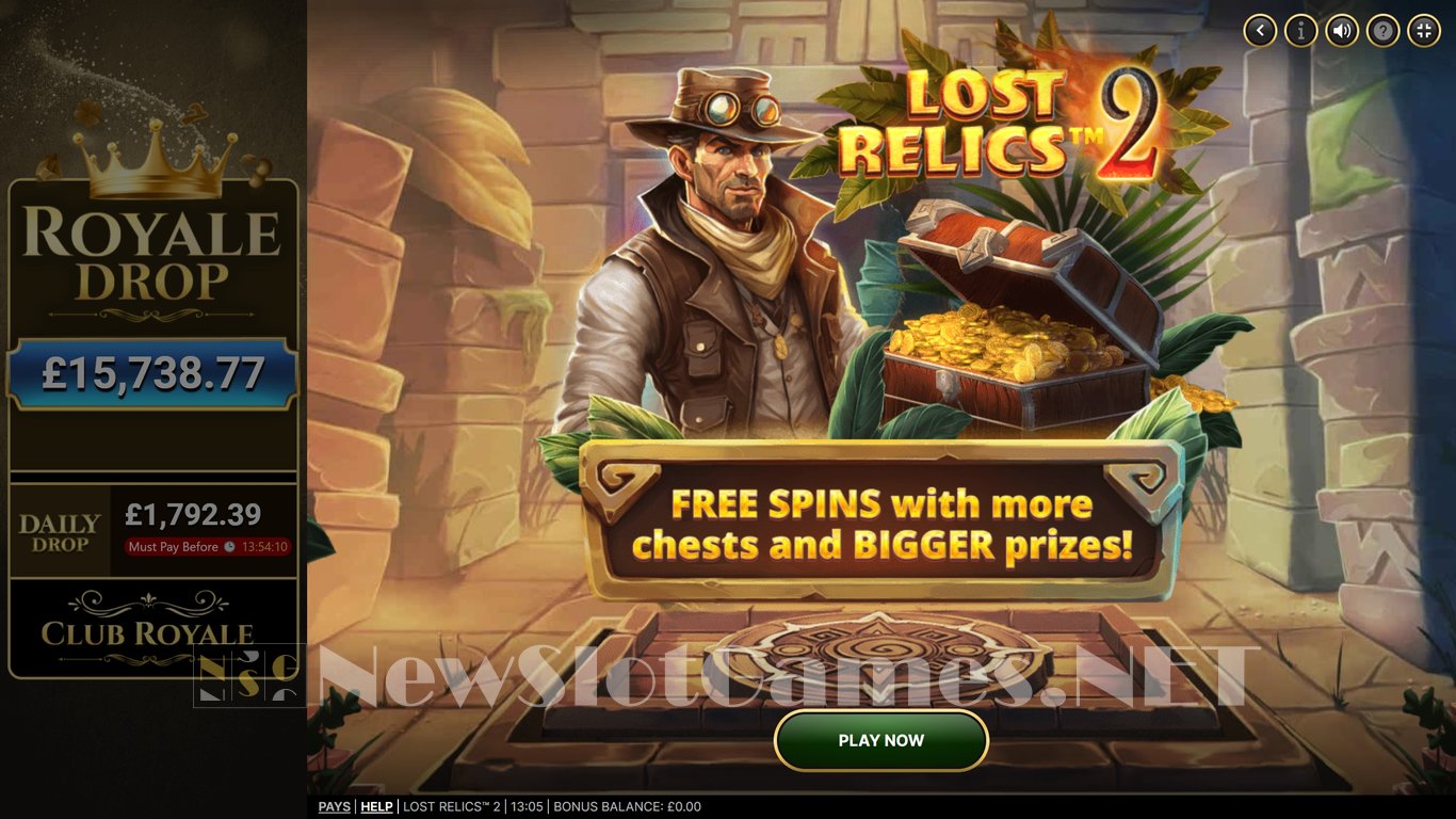 Lost Relics 2 Slot Demo Image