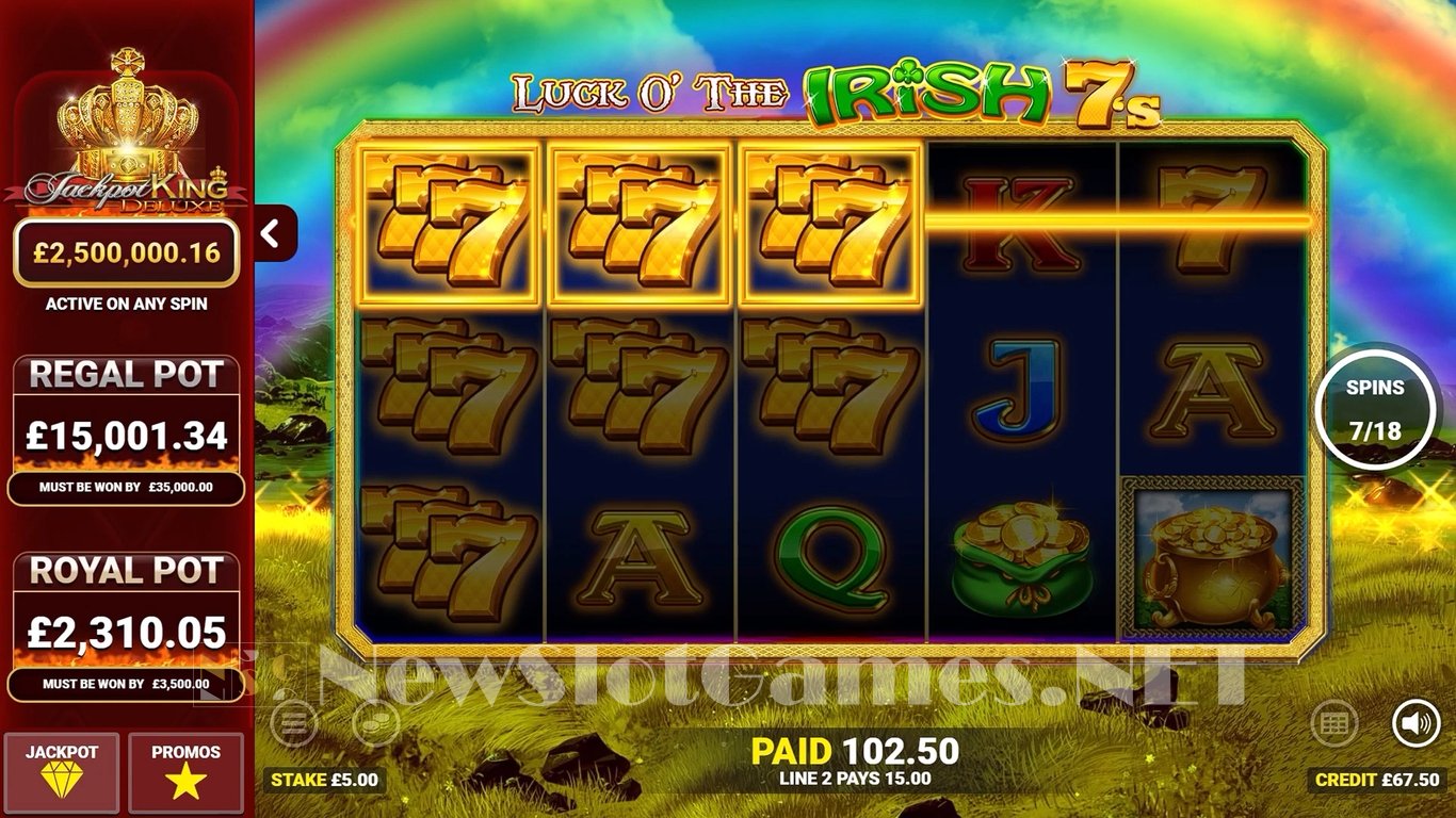 Luck O The Irish 7s Jackpot King Slot Slot Image in Demo - pic. 7