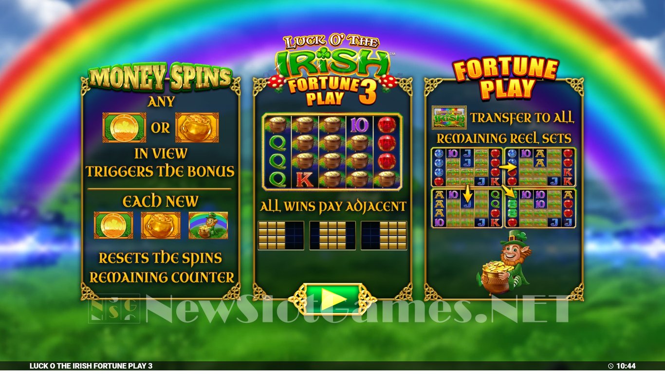 Luck O The Irish Fortune Play 3 Slot Demo Image