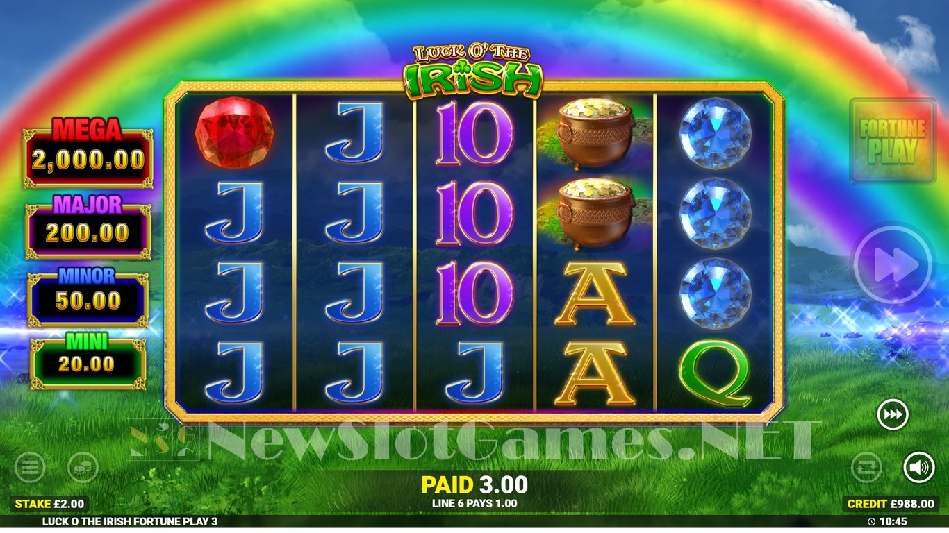Luck O The Irish Fortune Play 3 Slot Slot Image in Demo - pic. 4