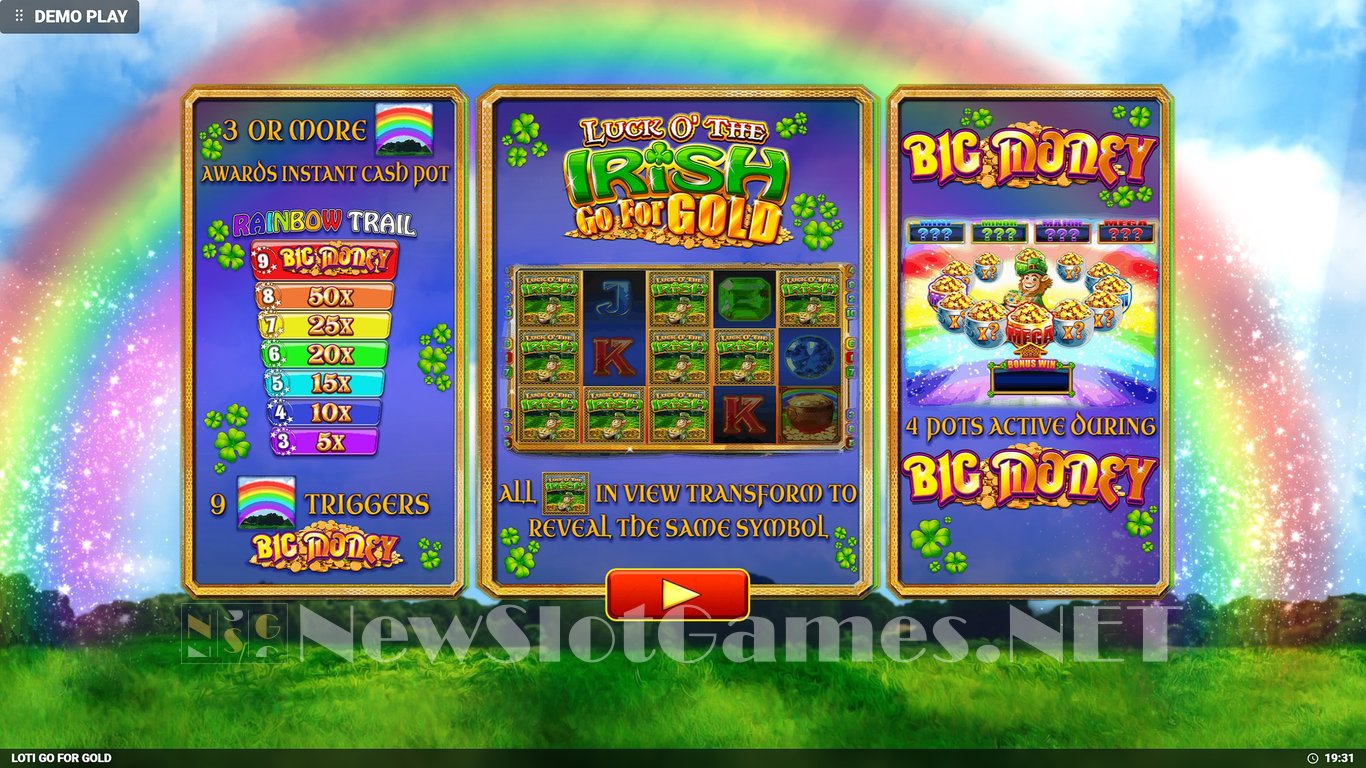Luck O The Irish Go For Gold Slot Demo Image
