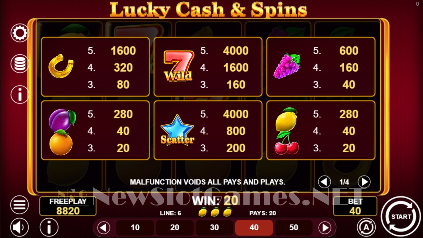 Lucky Cash And Spins Slot Slot Image in Demo - pic. 6