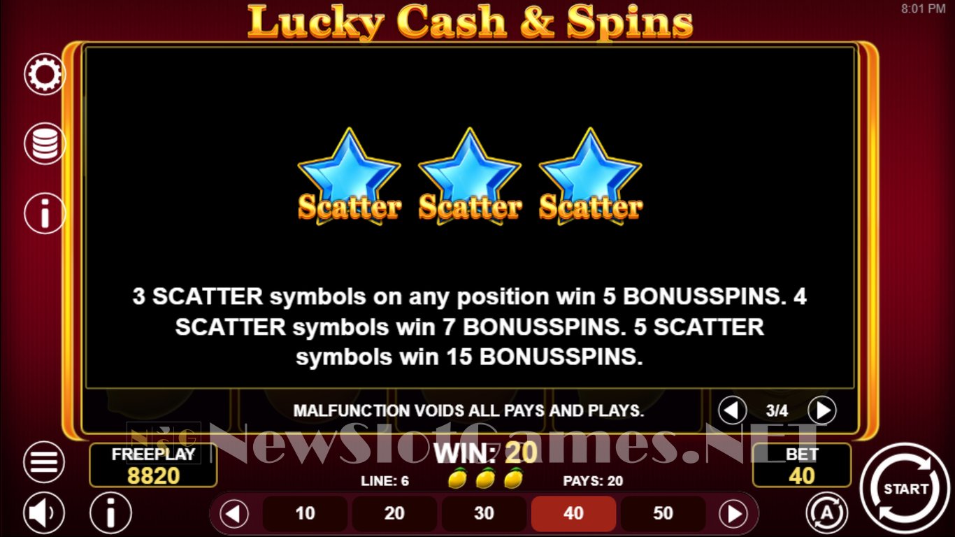 Lucky Cash And Spins Slot Slot Image in Demo - pic. 8