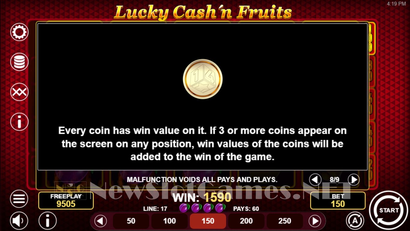 Lucky Cashn Fruits Slot Slot Image in Demo - pic. 6