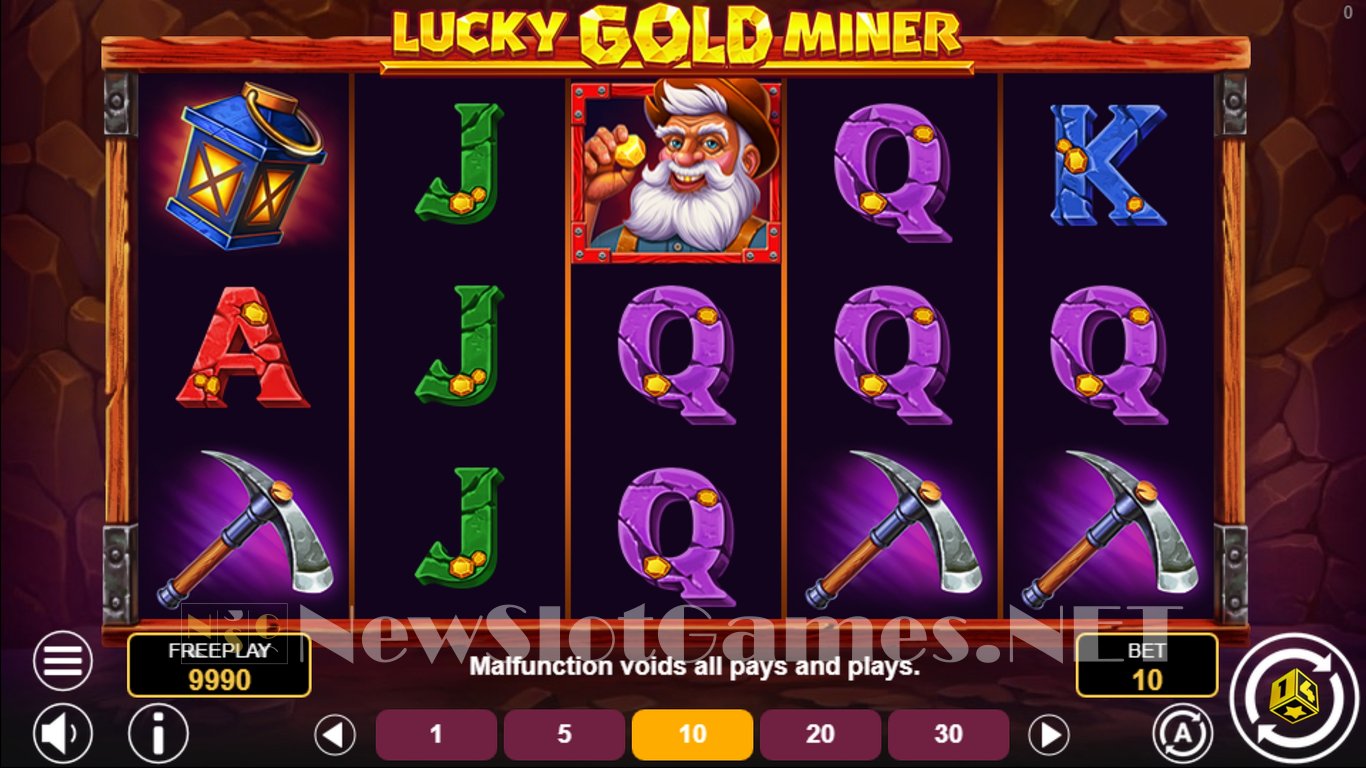 Lucky Gold Miner Slot Demo Image