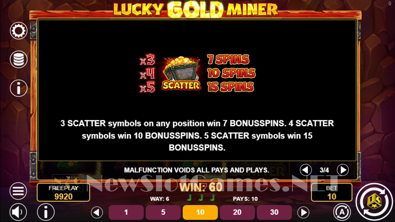 Lucky Gold Miner Slot Slot Image in Demo - pic. 10
