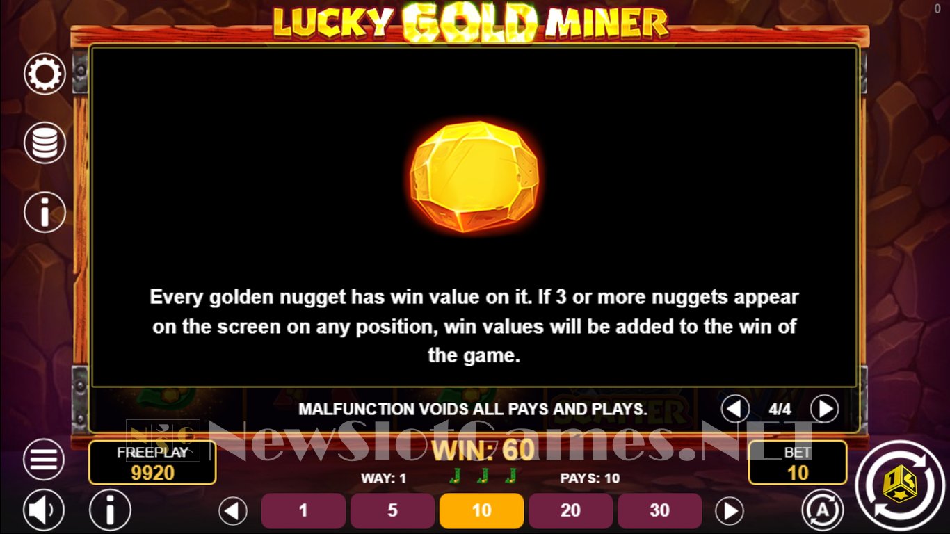 Lucky Gold Miner Slot Slot Image in Demo - pic. 11