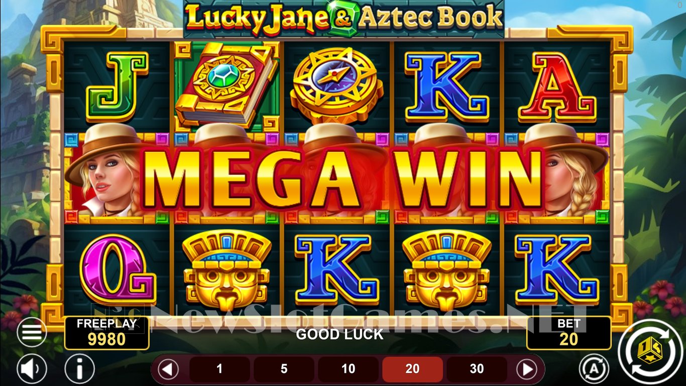 Lucky Jane and Aztec Book Slot Demo Image