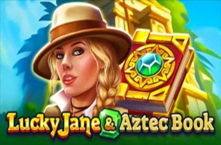 Lucky Jane and Aztec Book Slot Logo
