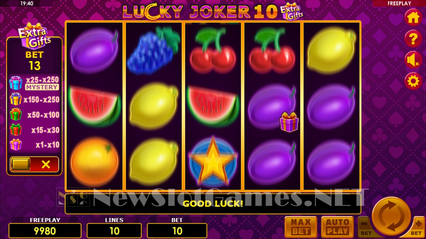 Lucky Joker 10 Extra Gifts Slot Slot Image in Demo - pic. 3