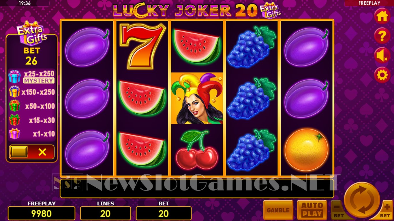Lucky Joker 20 Extra Gifts Slot Slot Image in Demo - pic. 2
