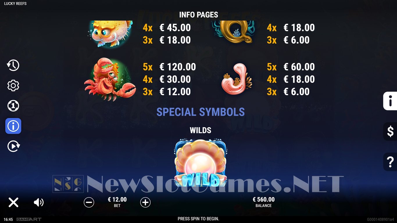 Lucky Reefs Slot Slot Image in Demo - pic. 11