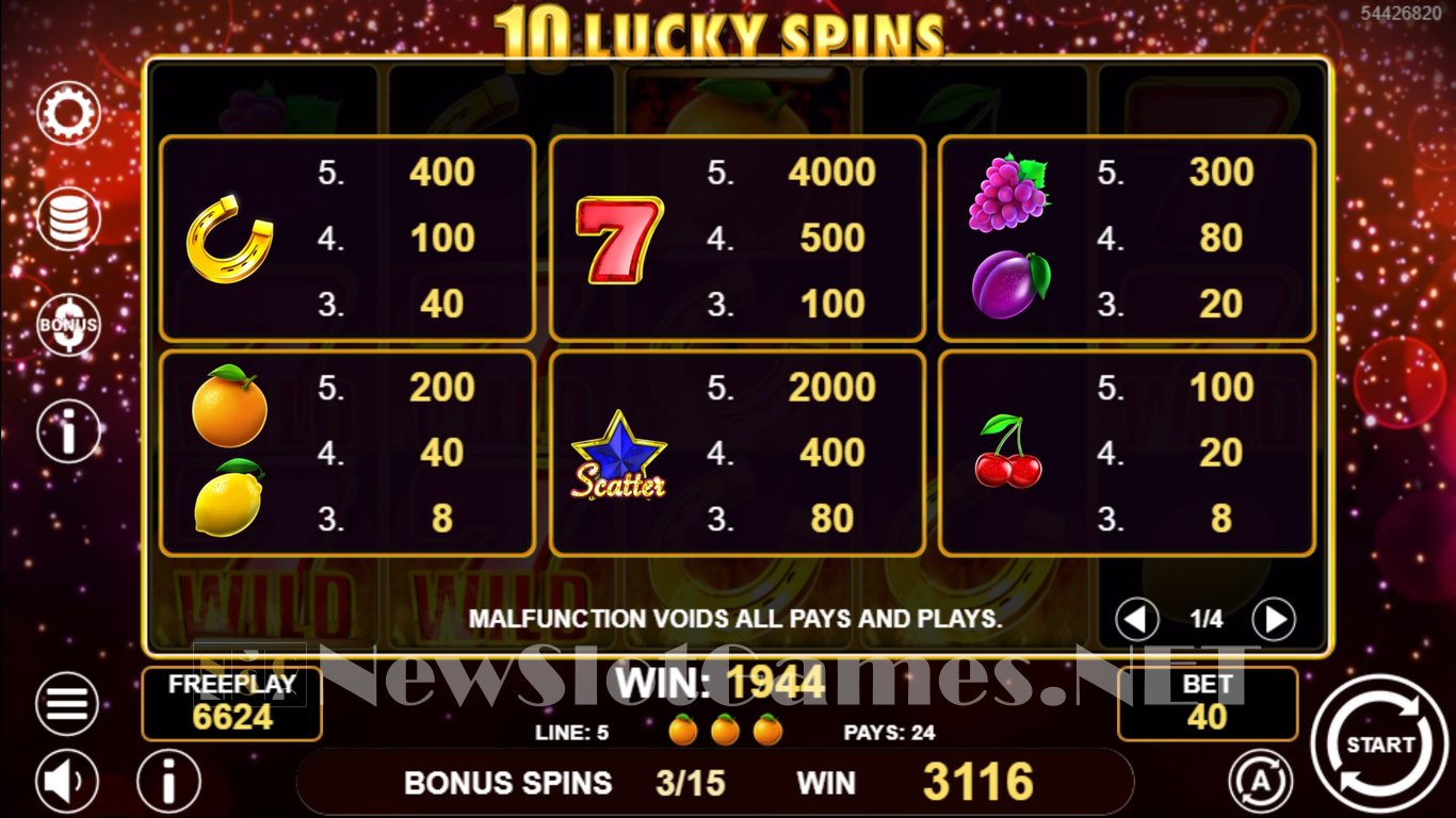 Lucky Win Spins Slot Slot Image in Demo - pic. 11