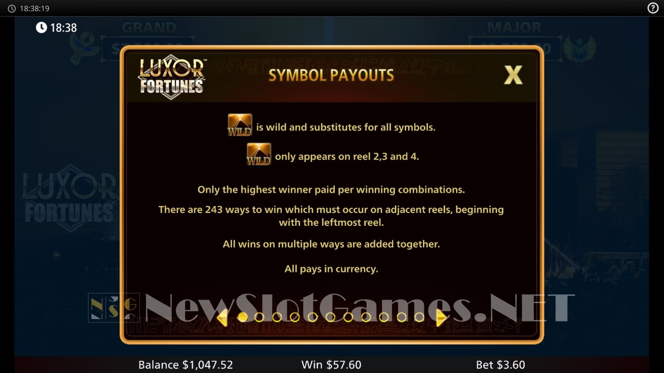 Luxor Fortunes Slot Slot Image in Demo - pic. 6