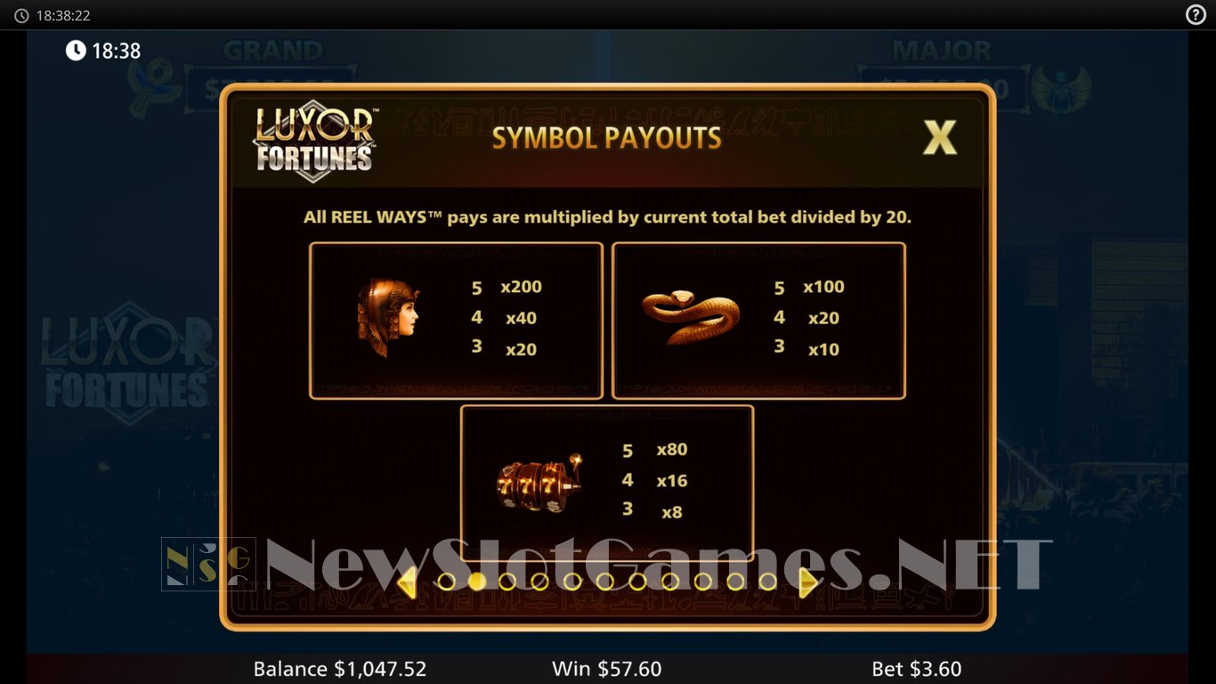 Luxor Fortunes Slot Slot Image in Demo - pic. 7