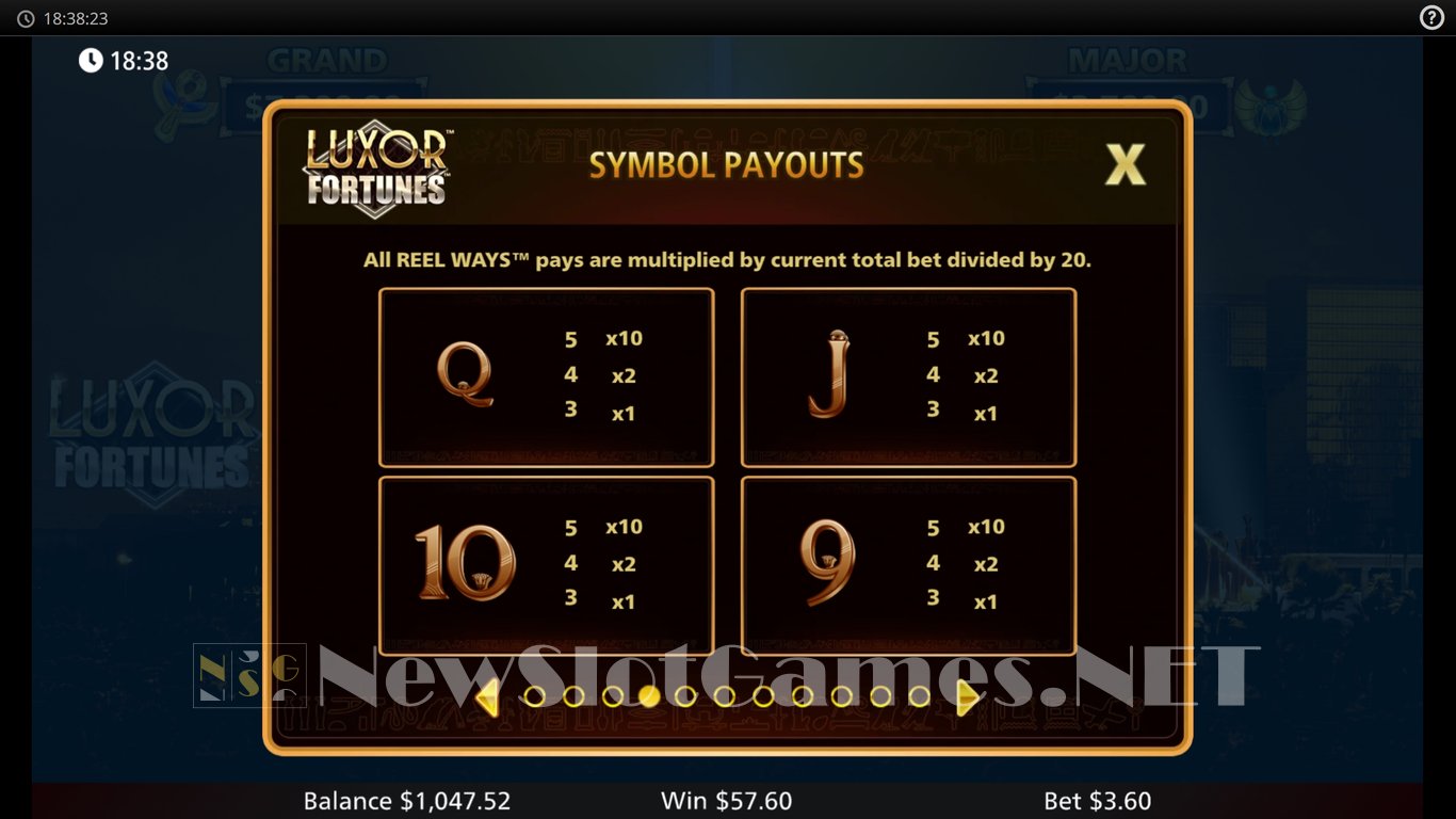 Luxor Fortunes Slot Slot Image in Demo - pic. 9