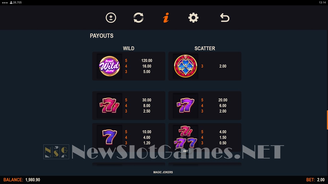 Magic Jokers Slot Slot Image in Demo - pic. 7