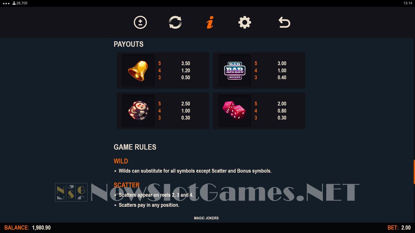 Magic Jokers Slot Slot Image in Demo - pic. 8