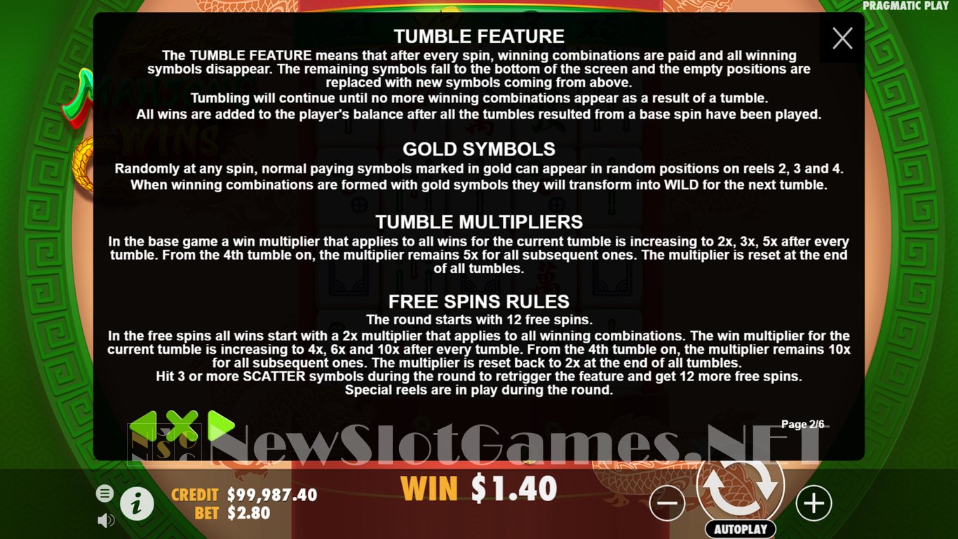 Mahjong Wins Slot Slot Image in Demo - pic. 6