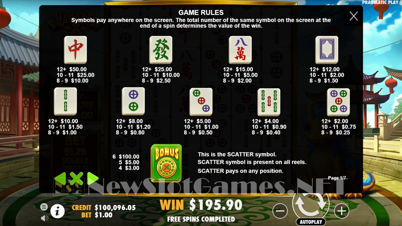 Mahjong X Slot Slot Image in Demo - pic. 10