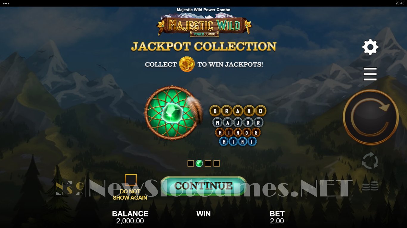 Majestic Wilds Power Combo Slot Demo Image