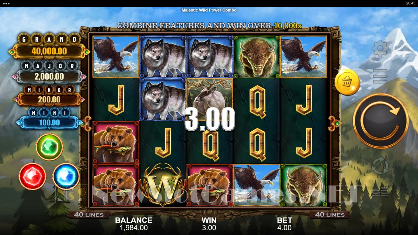 Majestic Wilds Power Combo Slot Slot Image in Demo - pic. 3