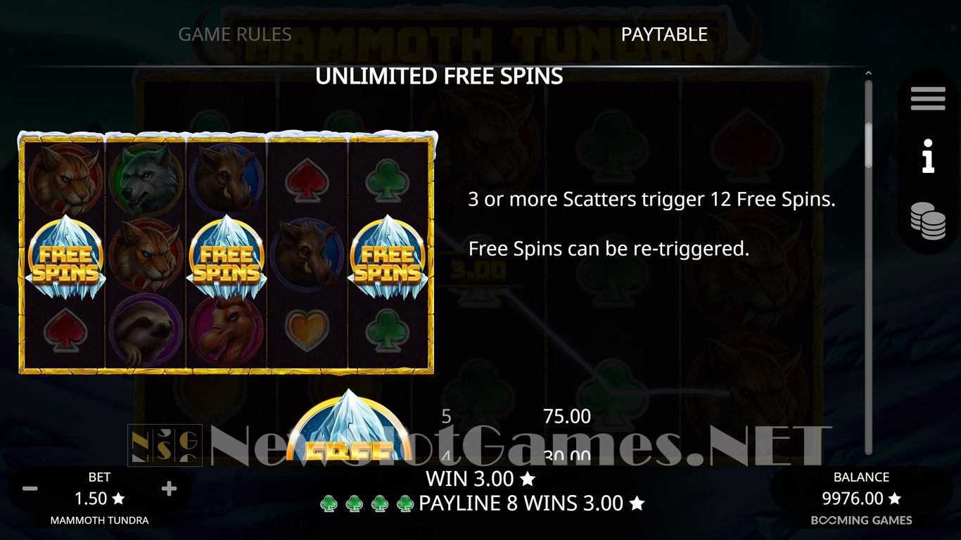 Mammoth Tundra Slot Slot Image in Demo - pic. 7