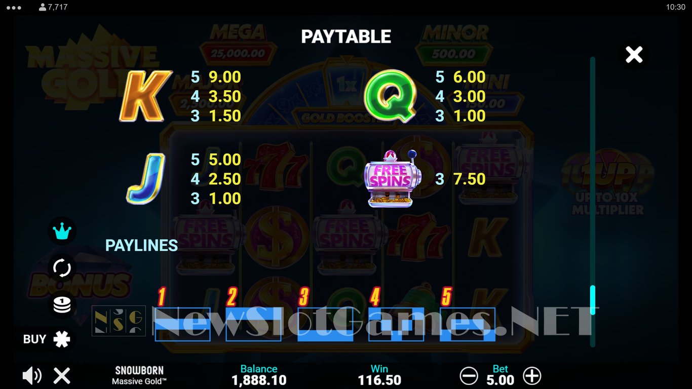 Massive Gold Slot Slot Image in Demo - pic. 16