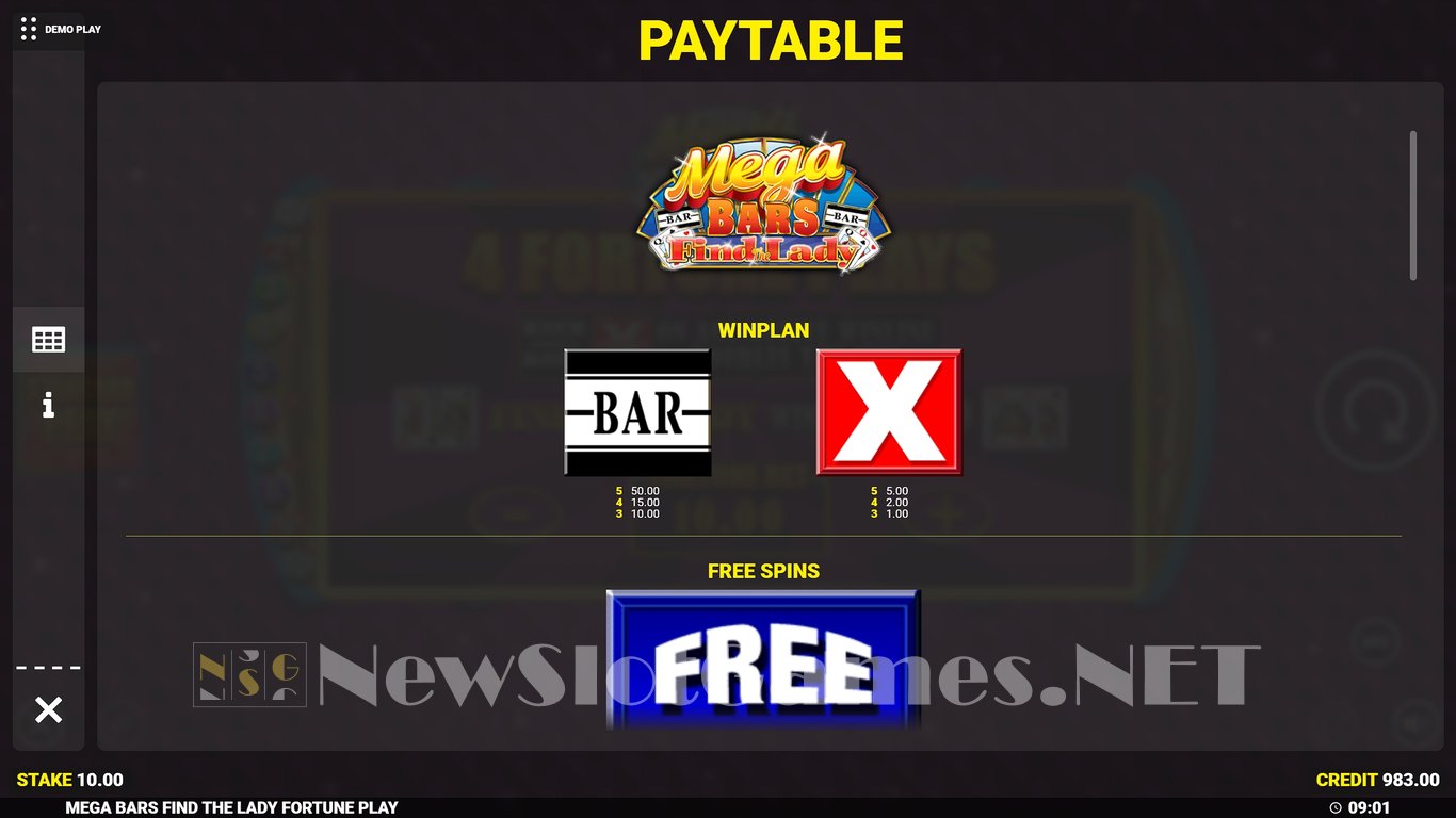 Mega Bars Find The Lady Slot Slot Image in Demo - pic. 11
