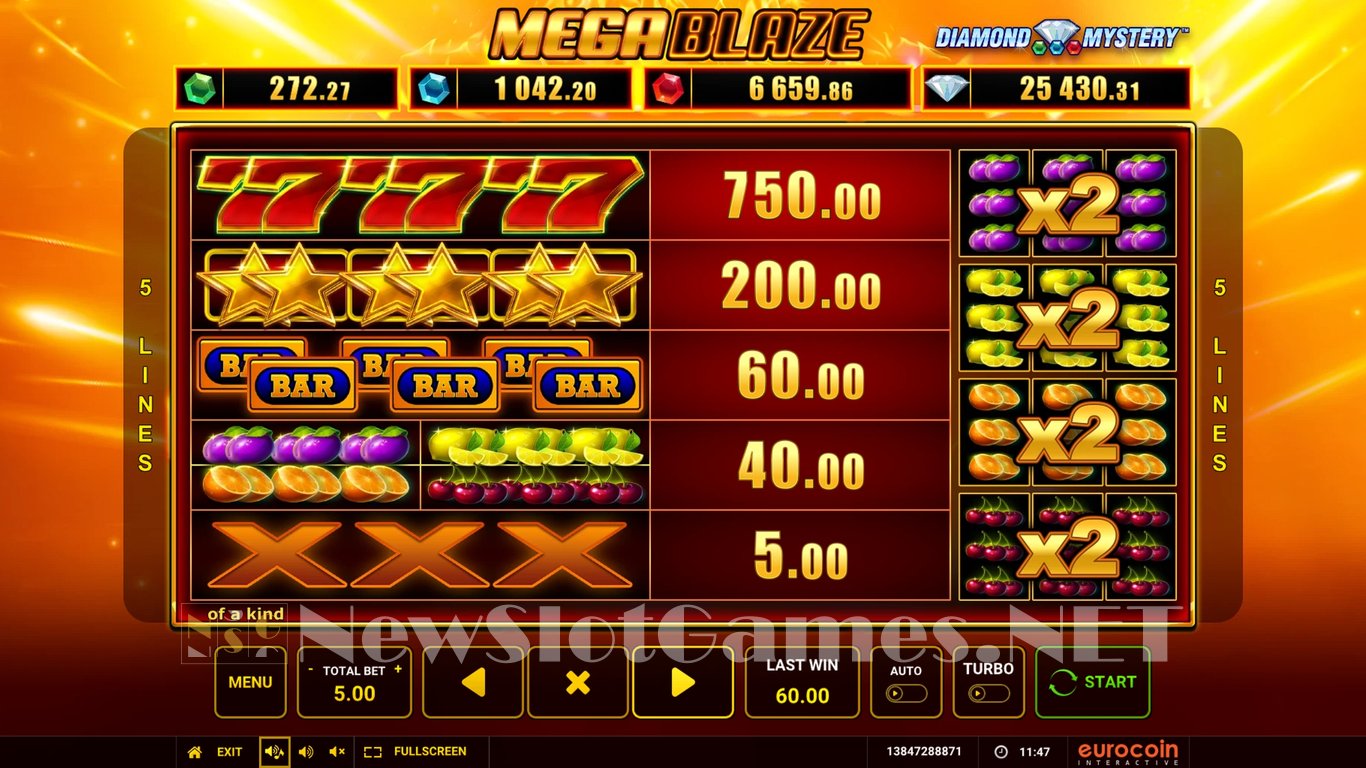 Mega Blaze Slot Slot Image in Demo - pic. 7