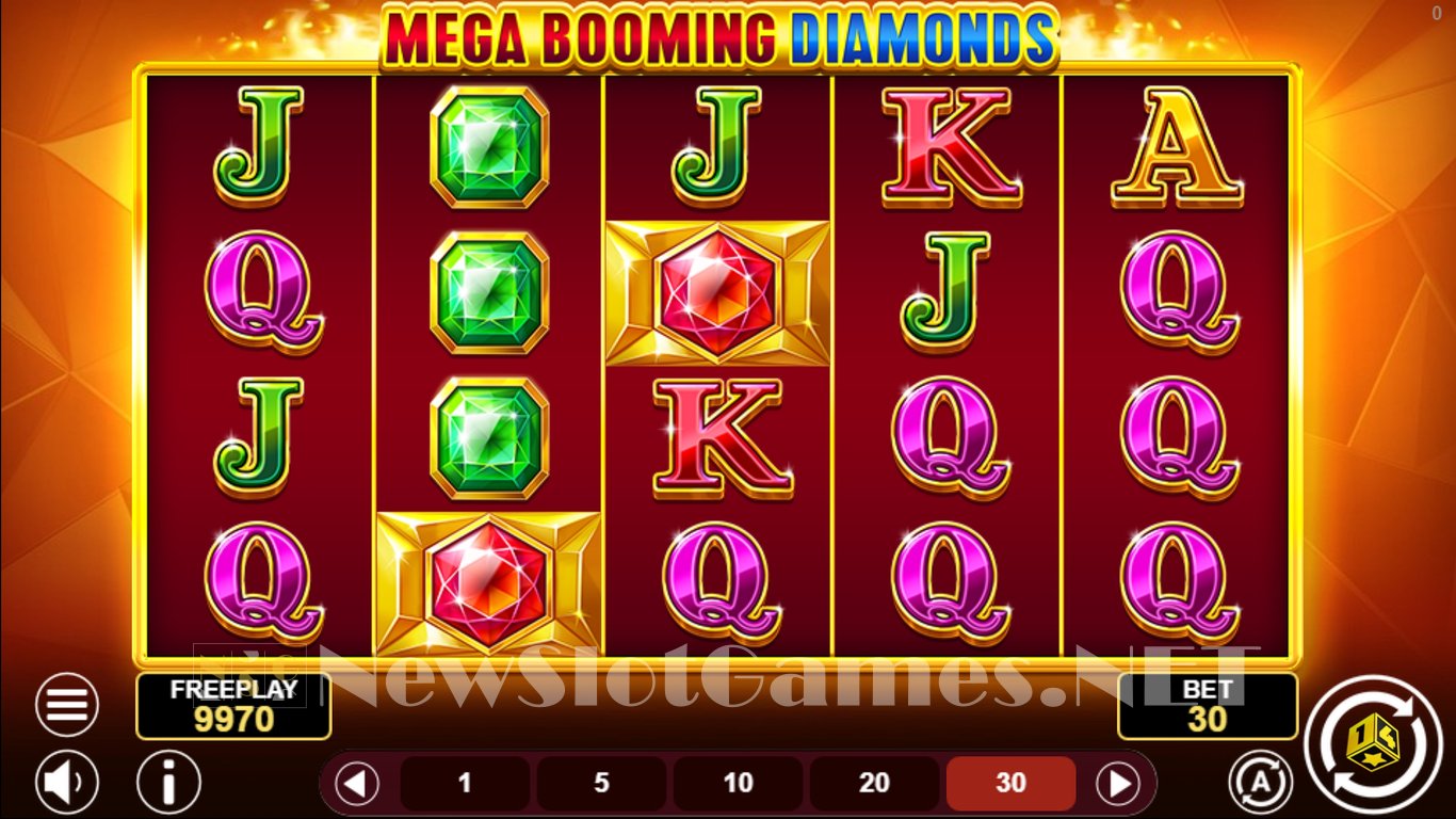 Mega Booming Diamonds Slot Demo Image
