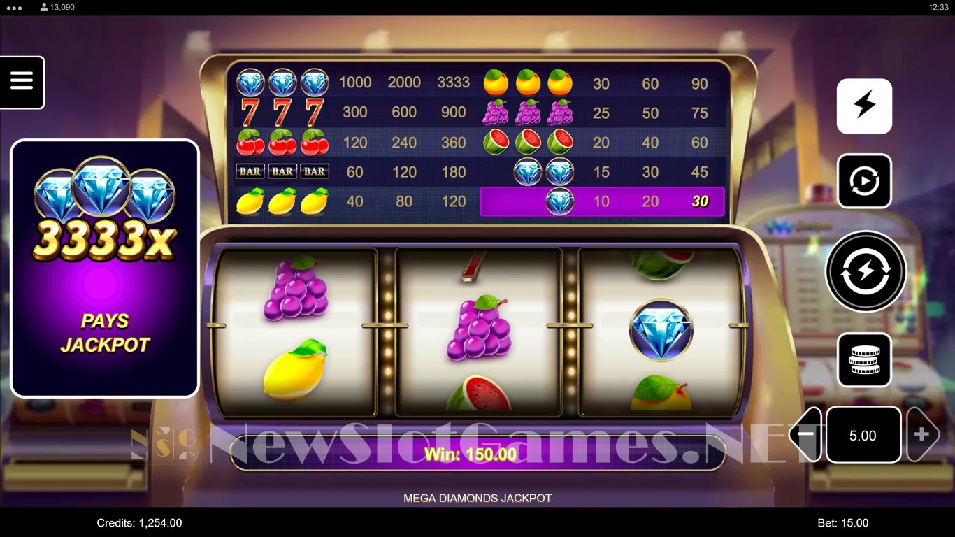 Mega Diamonds Jackpot Slot Slot Image in Demo - pic. 4