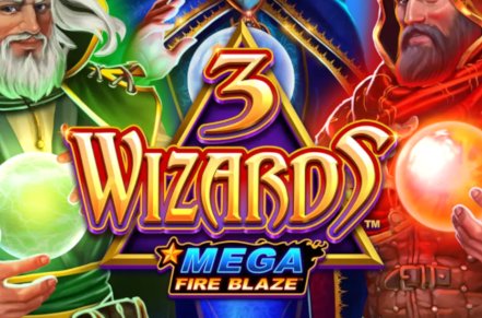 Mega Fire Blaze 3 Wizards Slot Logo