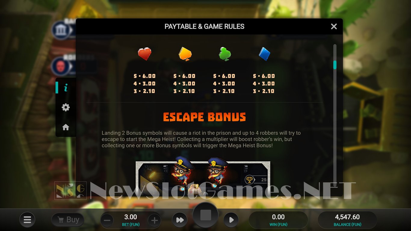 Mega Heist Slot Slot Image in Demo - pic. 12