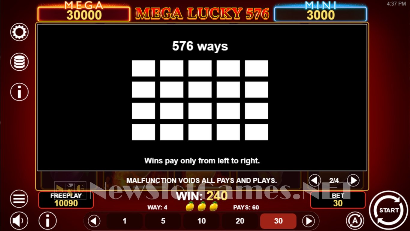 Mega Lucky 576 Slot Slot Image in Demo - pic. 7
