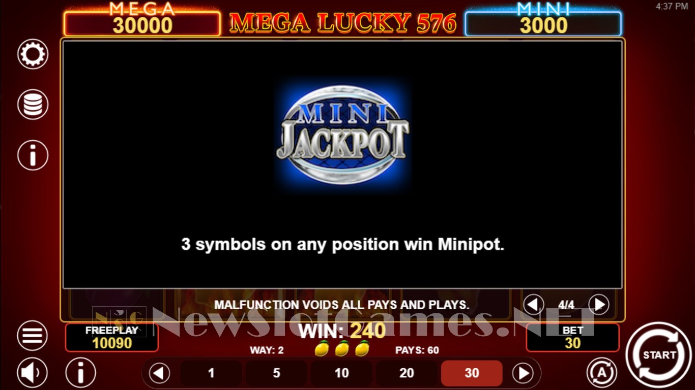 Mega Lucky 576 Slot Slot Image in Demo - pic. 8
