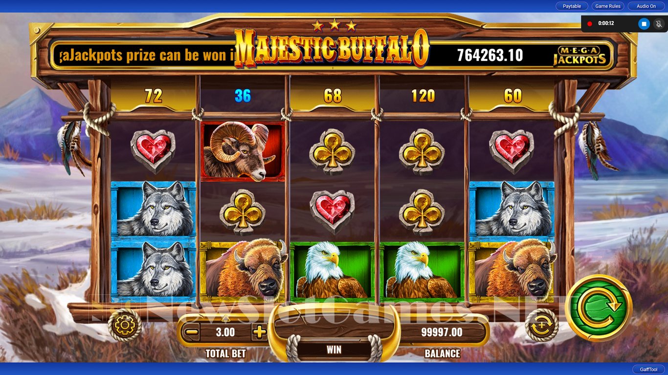 MegaJackpots Majestic Buffalo Slot Slot Image in Demo - pic. 2