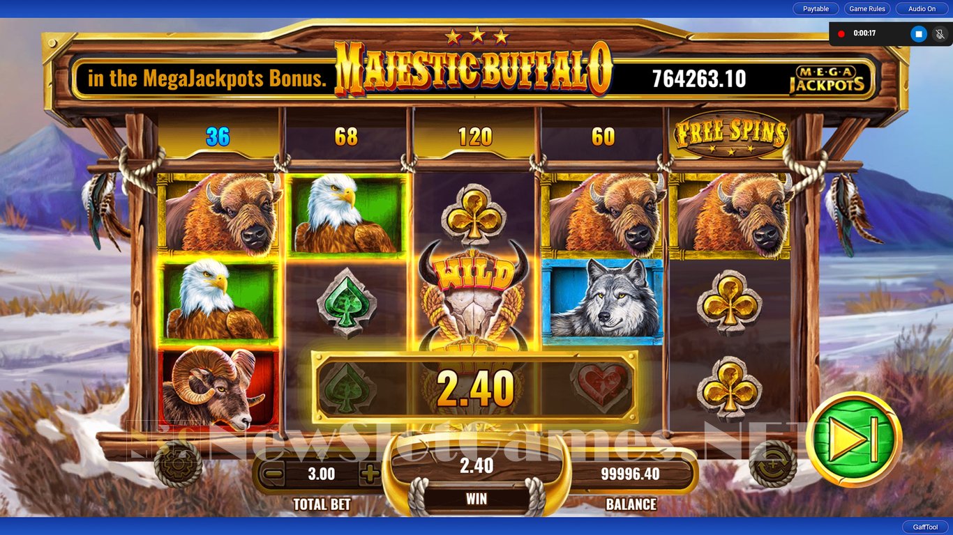 MegaJackpots Majestic Buffalo Slot Slot Image in Demo - pic. 3