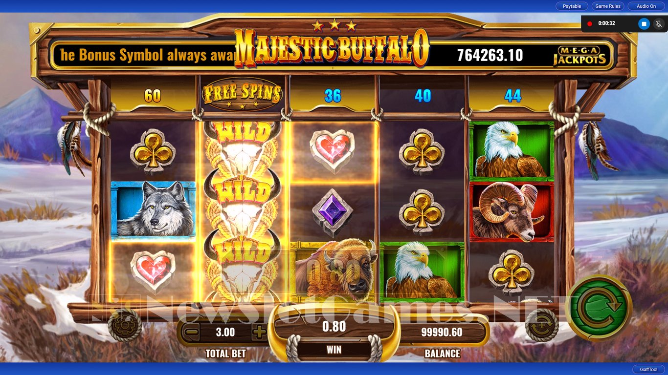 MegaJackpots Majestic Buffalo Slot Slot Image in Demo - pic. 5
