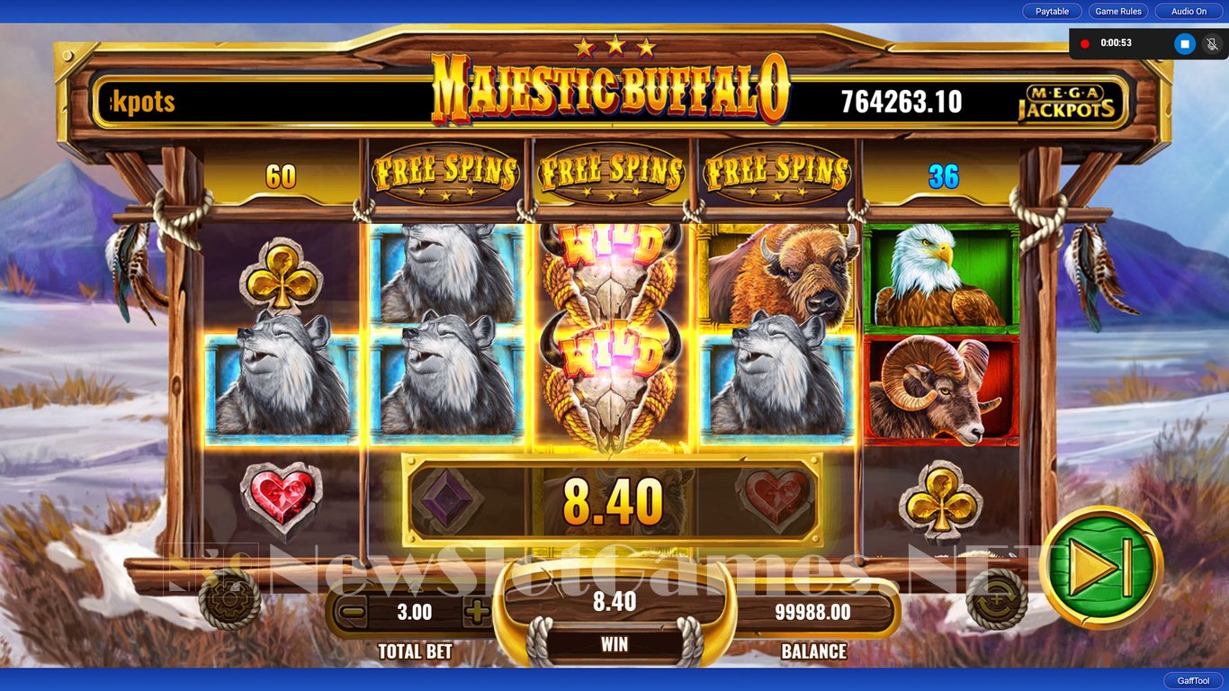 MegaJackpots Majestic Buffalo Slot Slot Image in Demo - pic. 7