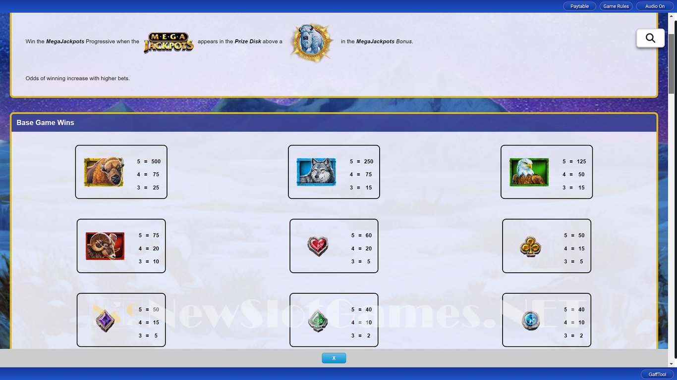 MegaJackpots Majestic Buffalo Slot Slot Image in Demo - pic. 8