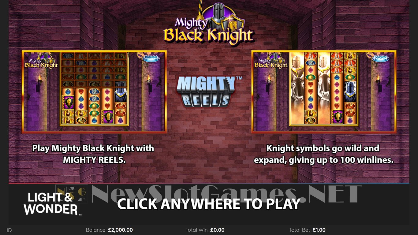 Mighty Black Knight Wonder 500 Slot Demo Image