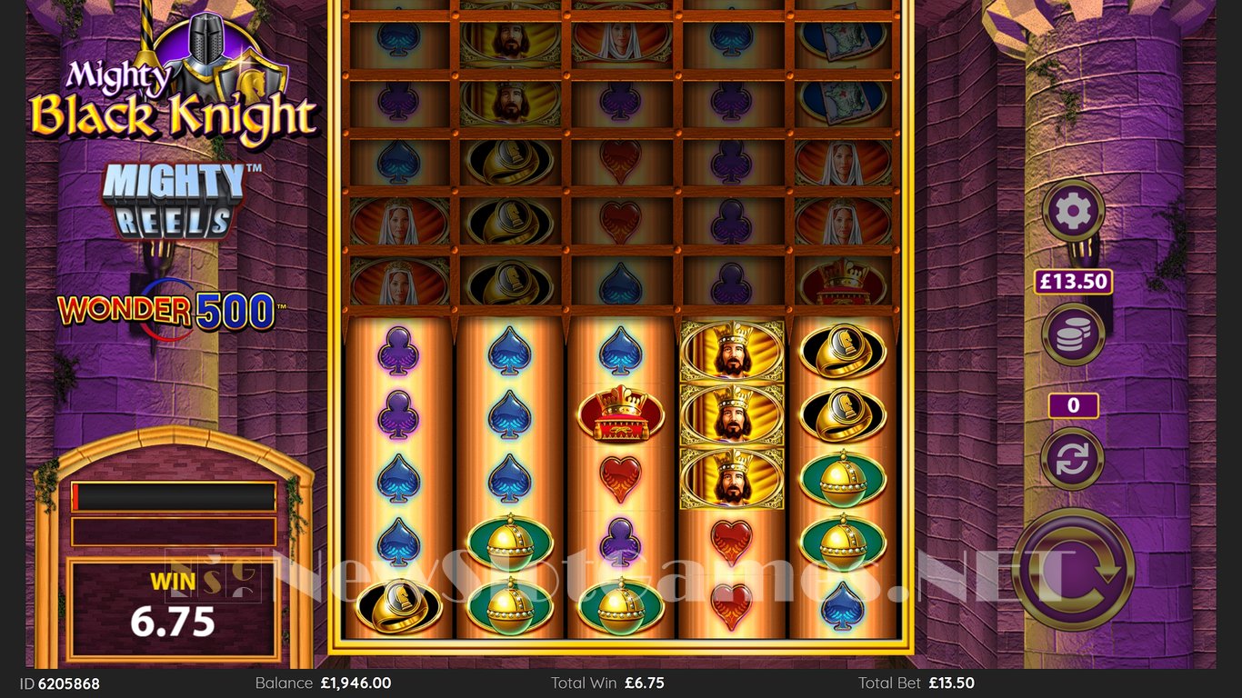 Mighty Black Knight Wonder 500 Slot Slot Image in Demo - pic. 5